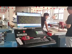 1625 Deri köpüklü Cnc Tekstil Kesme Makinesi Büyük Güçlü Yuvarlak Bıçakla